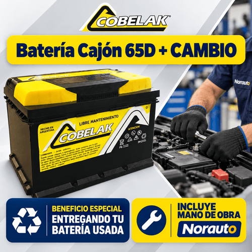 Batería Cobelak Cajón 65D 30Ah + Servicio de Cambio