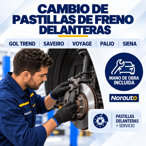 Cambio de Pastillas de Freno Delanteras Eurorepar Gol Saveiro Palio