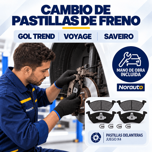 Cambio de Pastillas de Freno Delanteras Eurorepar Gol Voyage Saveiro