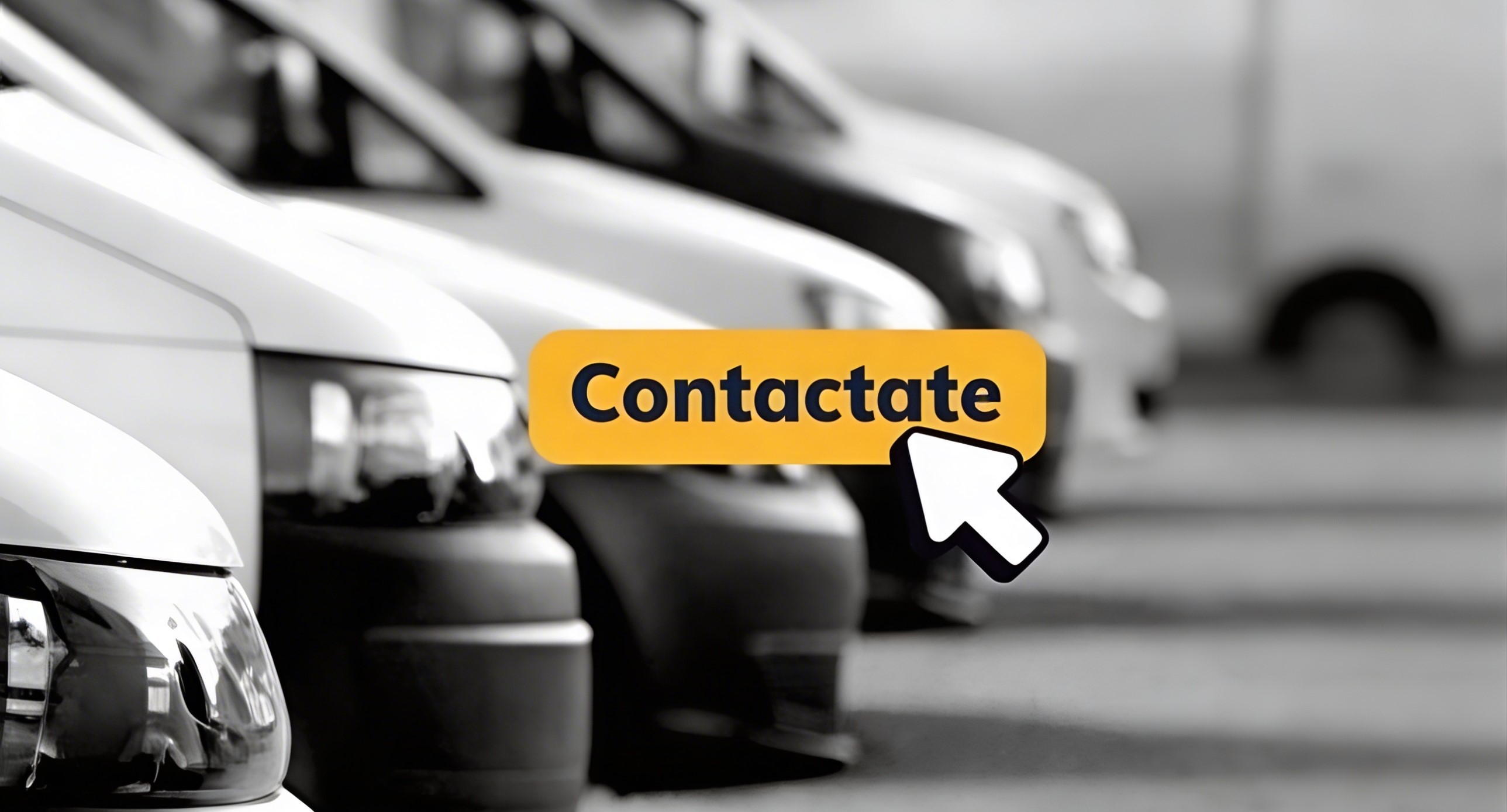 Mantenimiento integral de flotas - Interior de auto moderno con manos en el volante