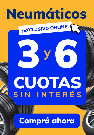 Neumáticos 50% de descuento - 12 cuotas sin interés